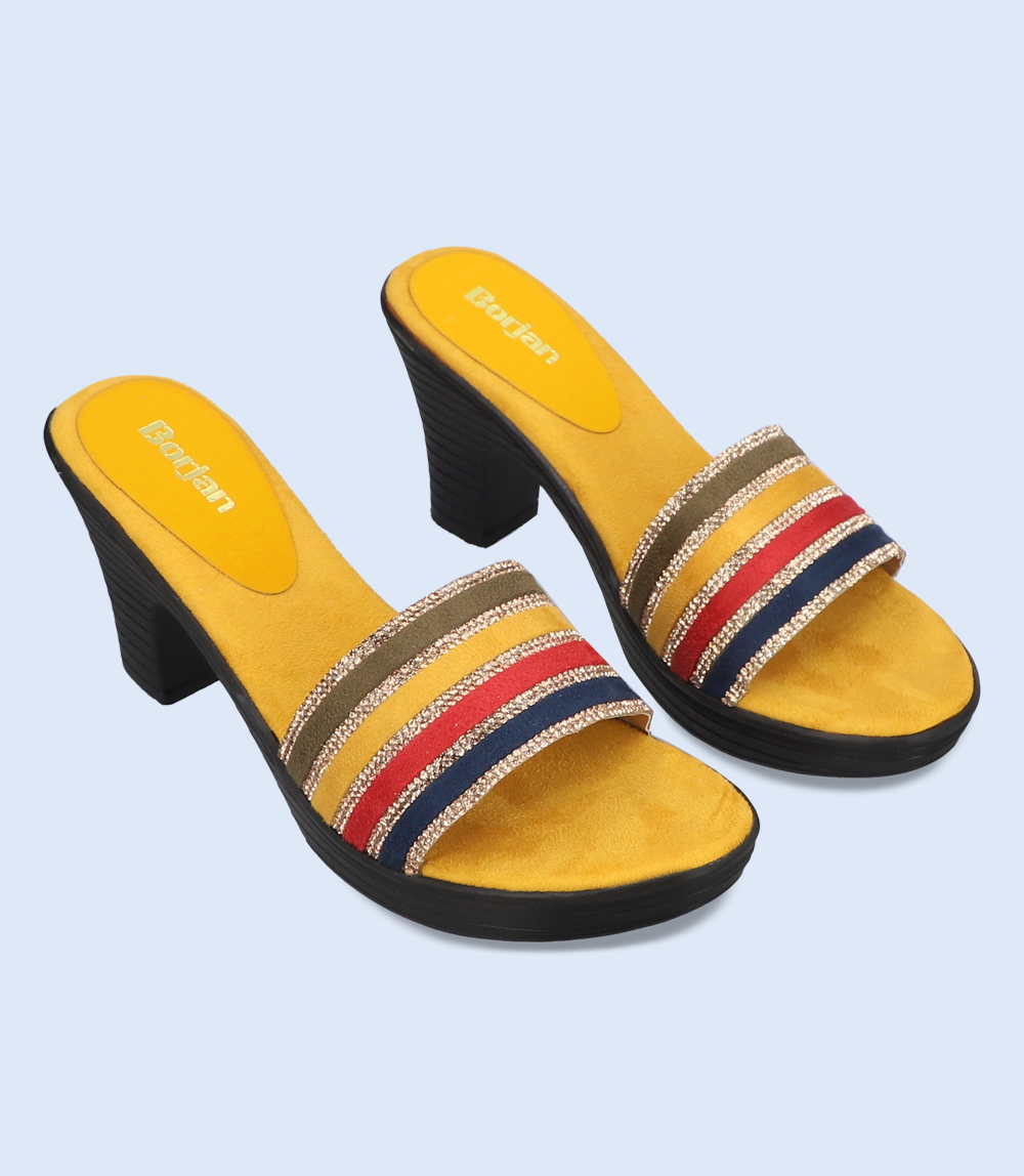 Women Platform Heels-MUSTARD
