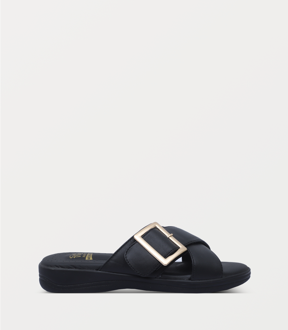 Women Comfort Slipper-BLACK