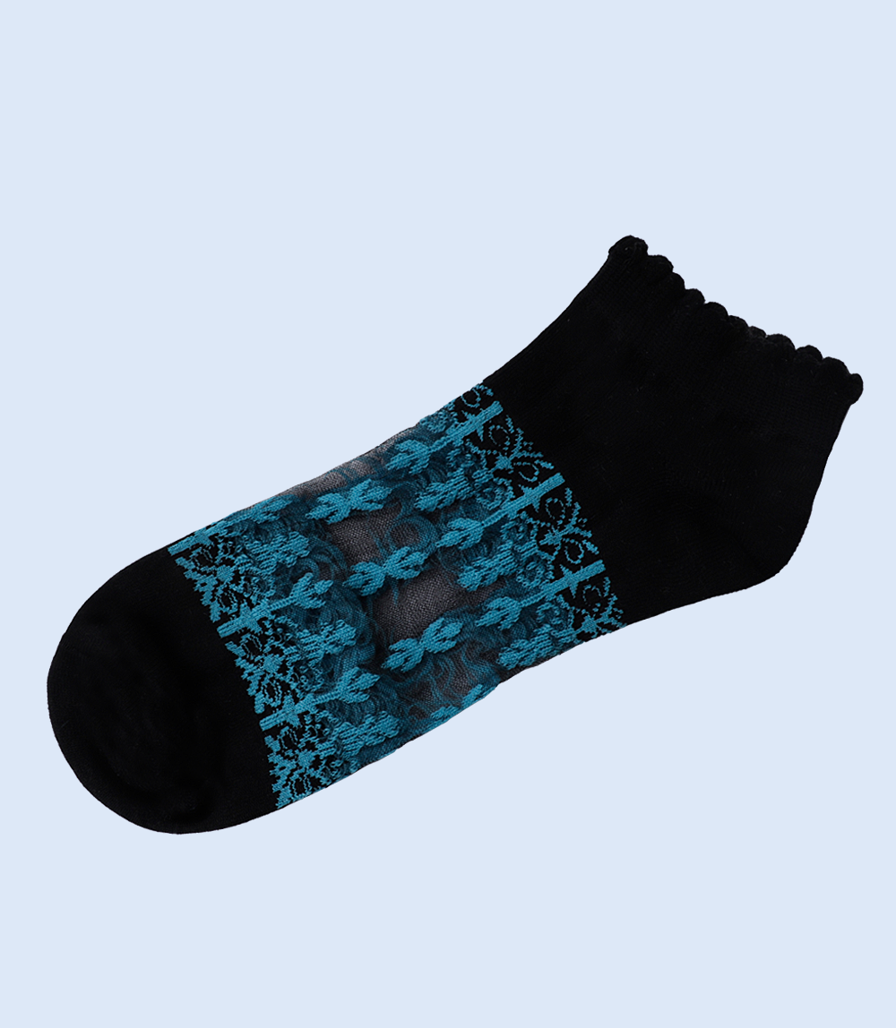 WA1351-BLACK/FRZ-Women Ankle Sock