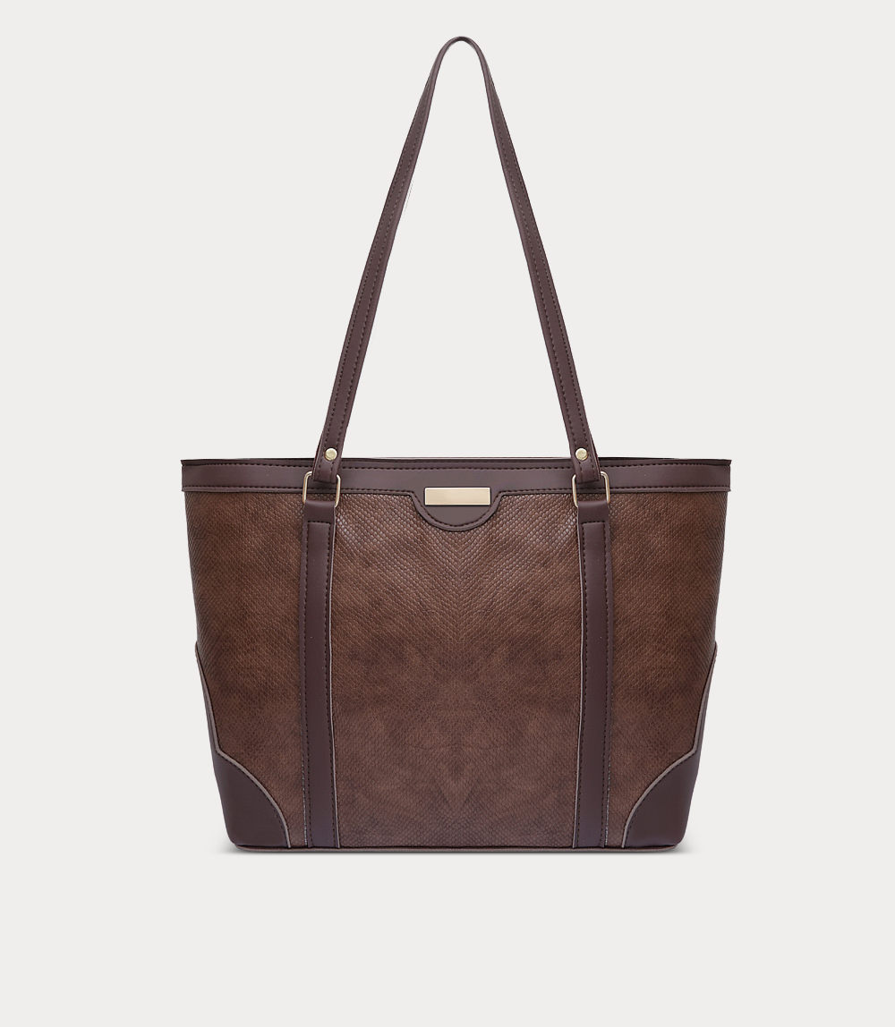 Women Shoulder Bag-BROWN