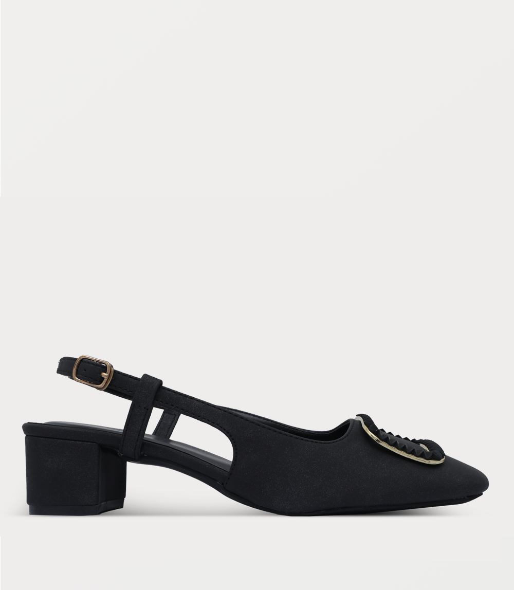 Women Sling Back-BLACK