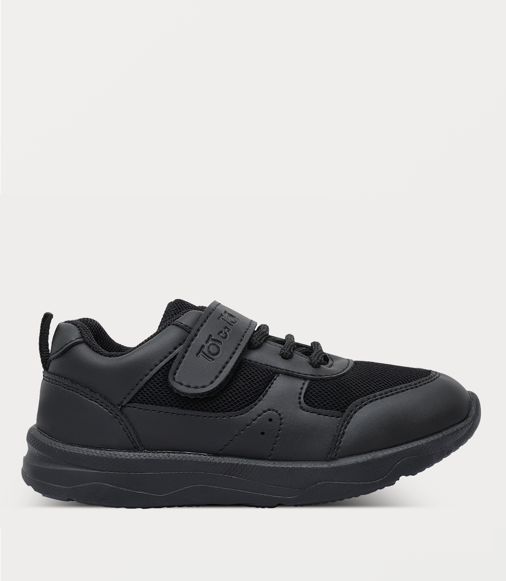 Boy School Shoes-BLACK