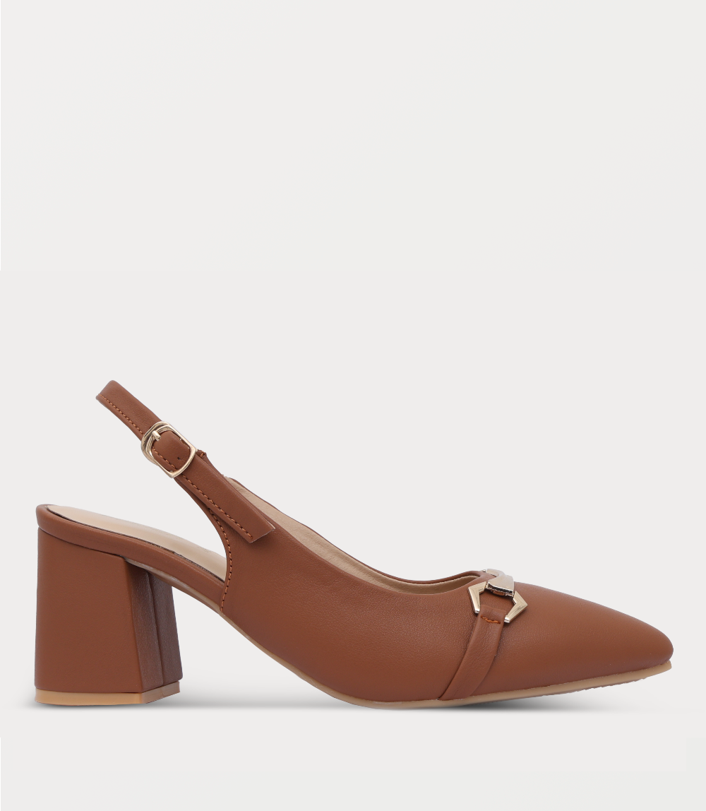 Women Sling Back-TAN