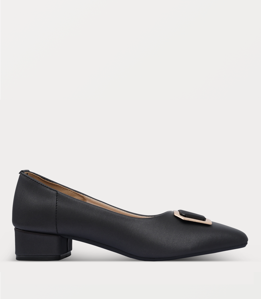 Women Court Shoes-BLACK