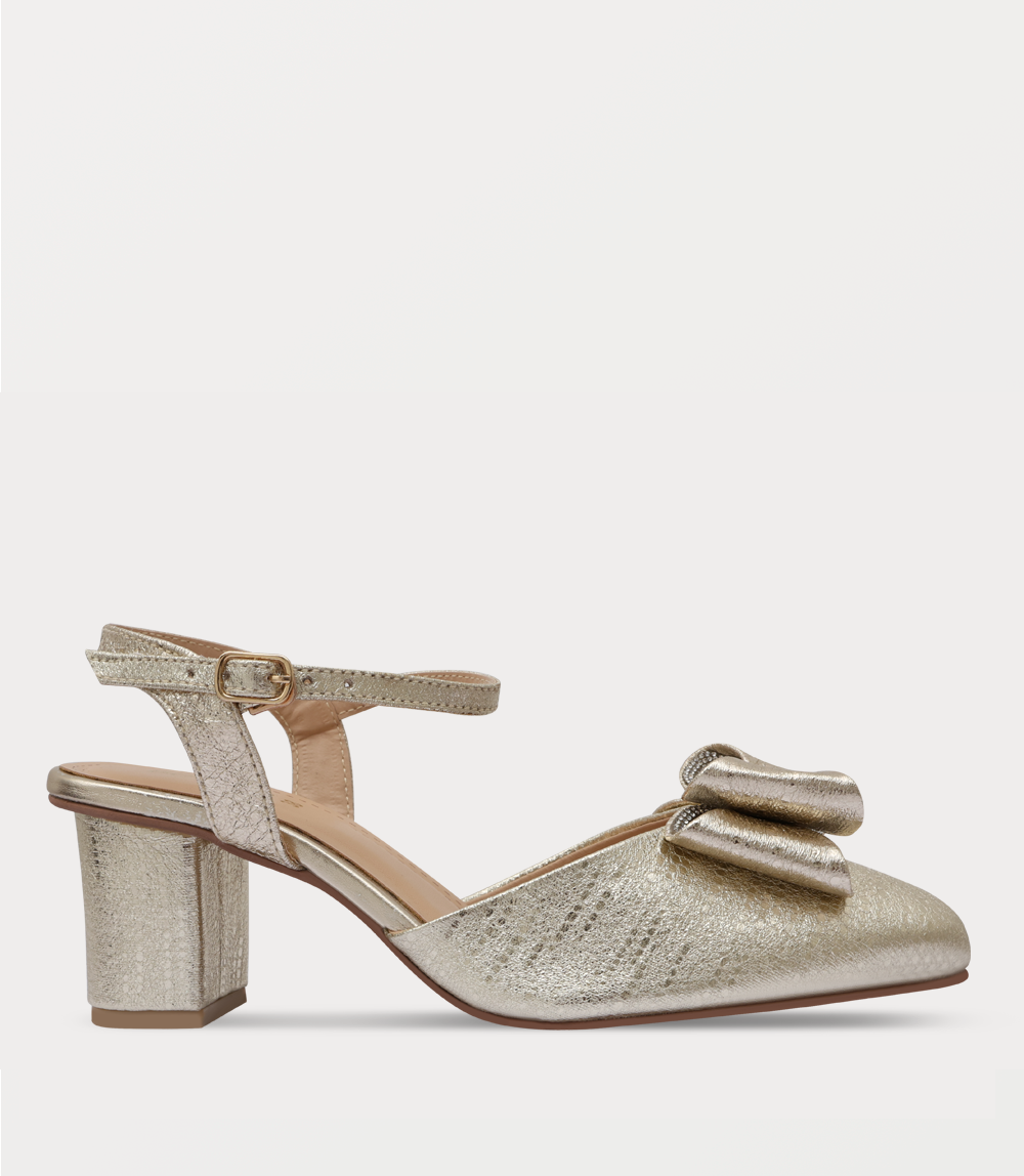 Women Sling Back-GOLDEN