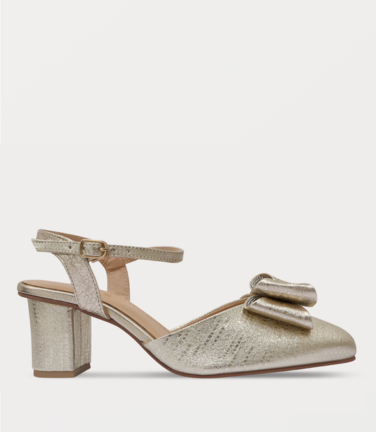 Women Sling Back-GOLDEN