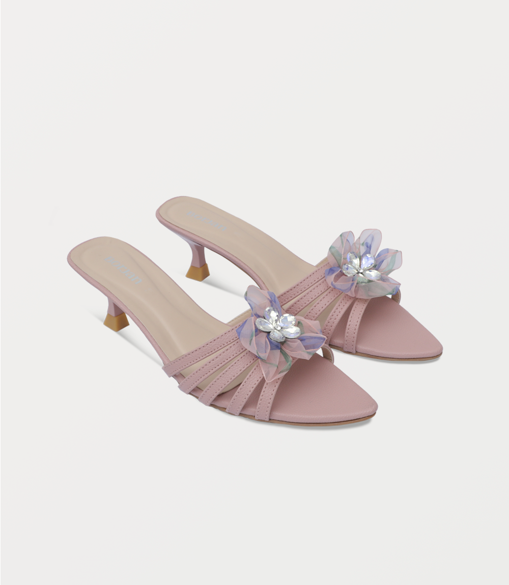 Women Slipper Heels-PINK