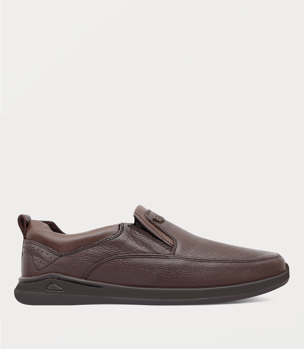 Men Slip On-BROWN