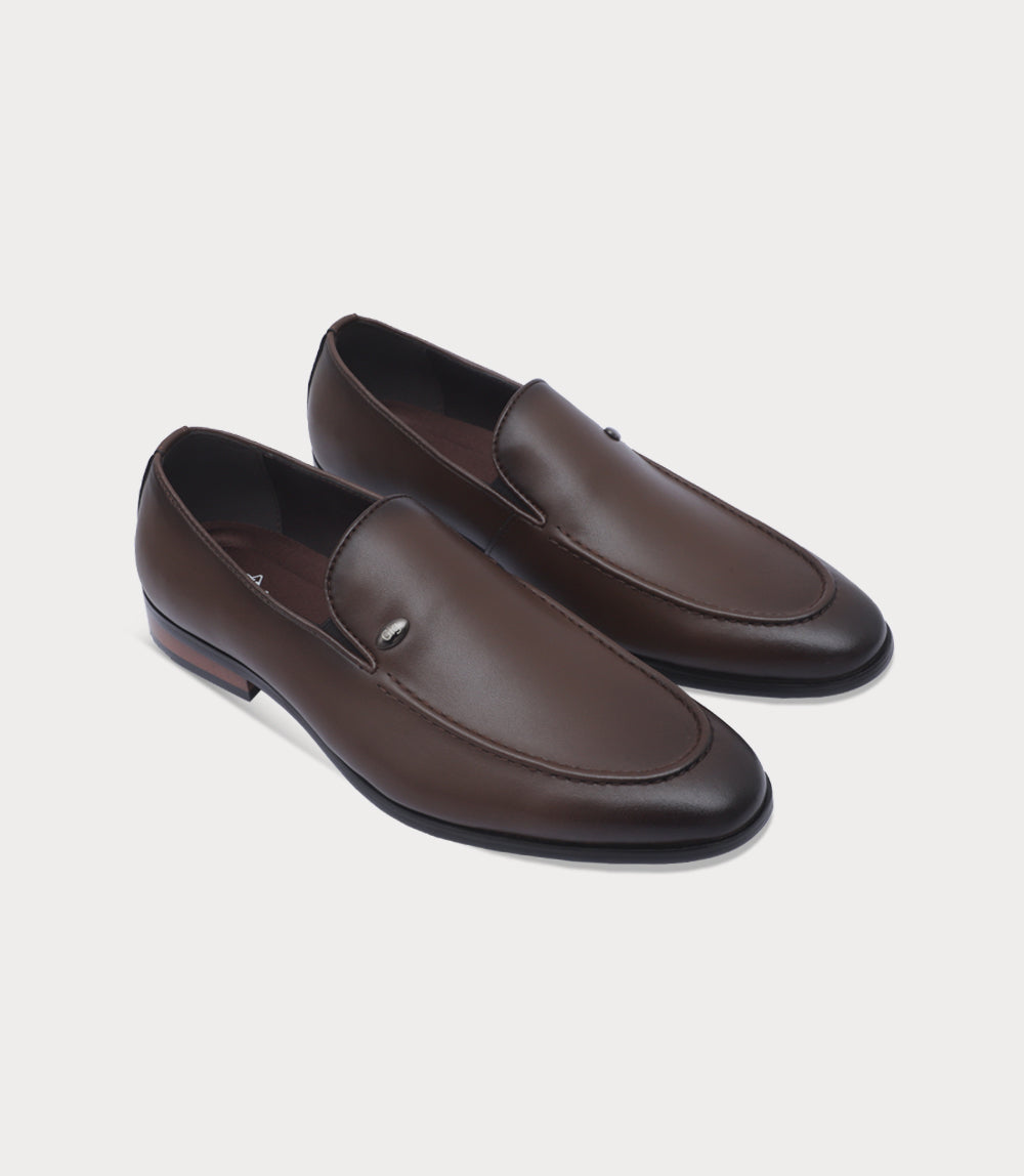 Men Slip On-BROWN