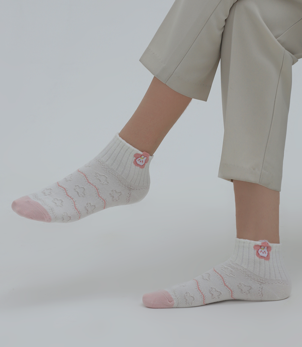 Women Socks-OFF WHITE