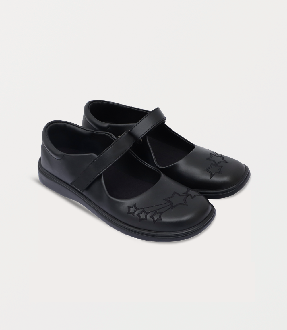 Girl School Shoes-BLACK