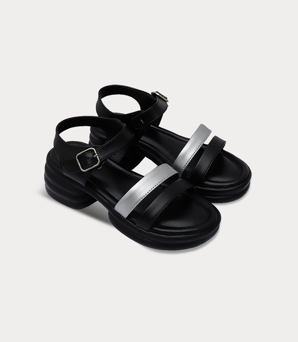 Women Platform Sandal-BLACK