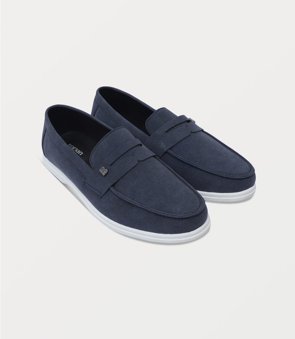Men Slip On-NAVY BLUE