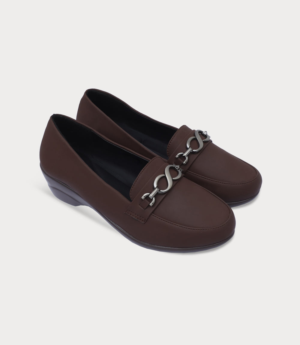 Women Moccasin-DARK BROWN