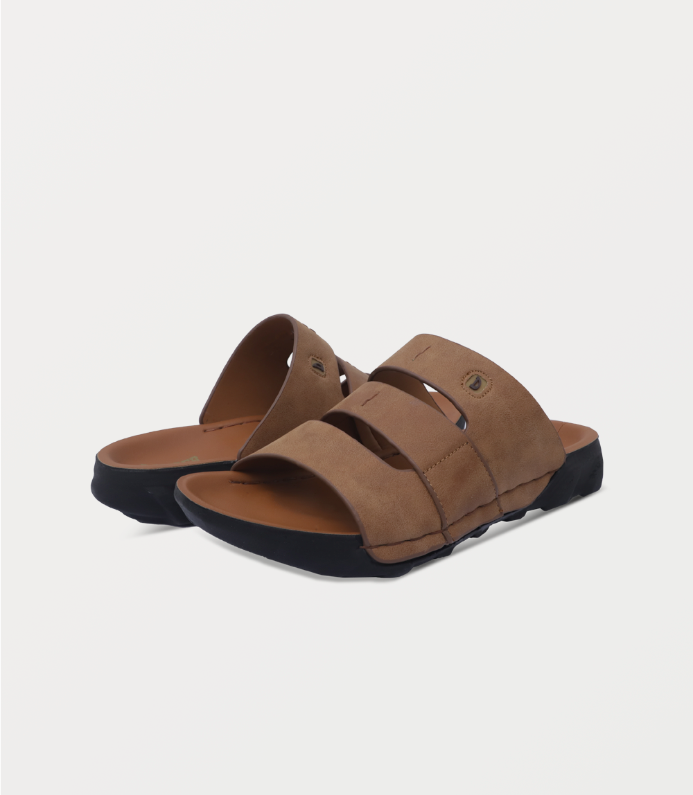 Men Slipper-LIGHT BROWN