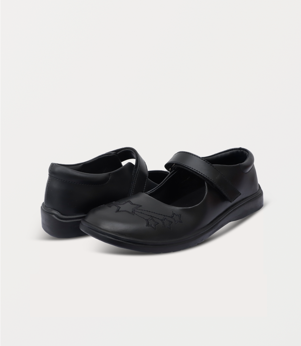 Girl School Shoes-BLACK
