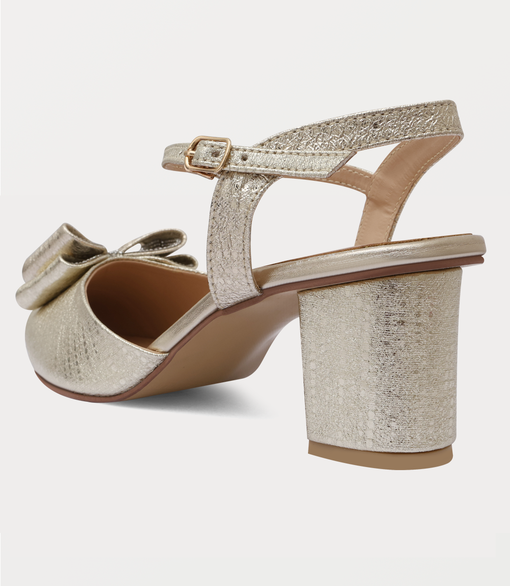 Women Sling Back-GOLDEN