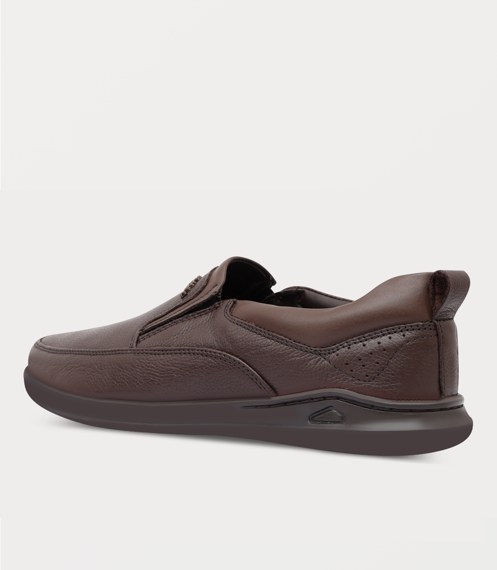 Men Slip On-BROWN