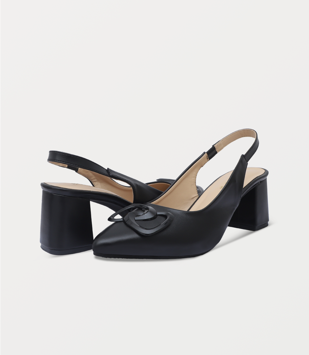 Women Sling Back-BLACK