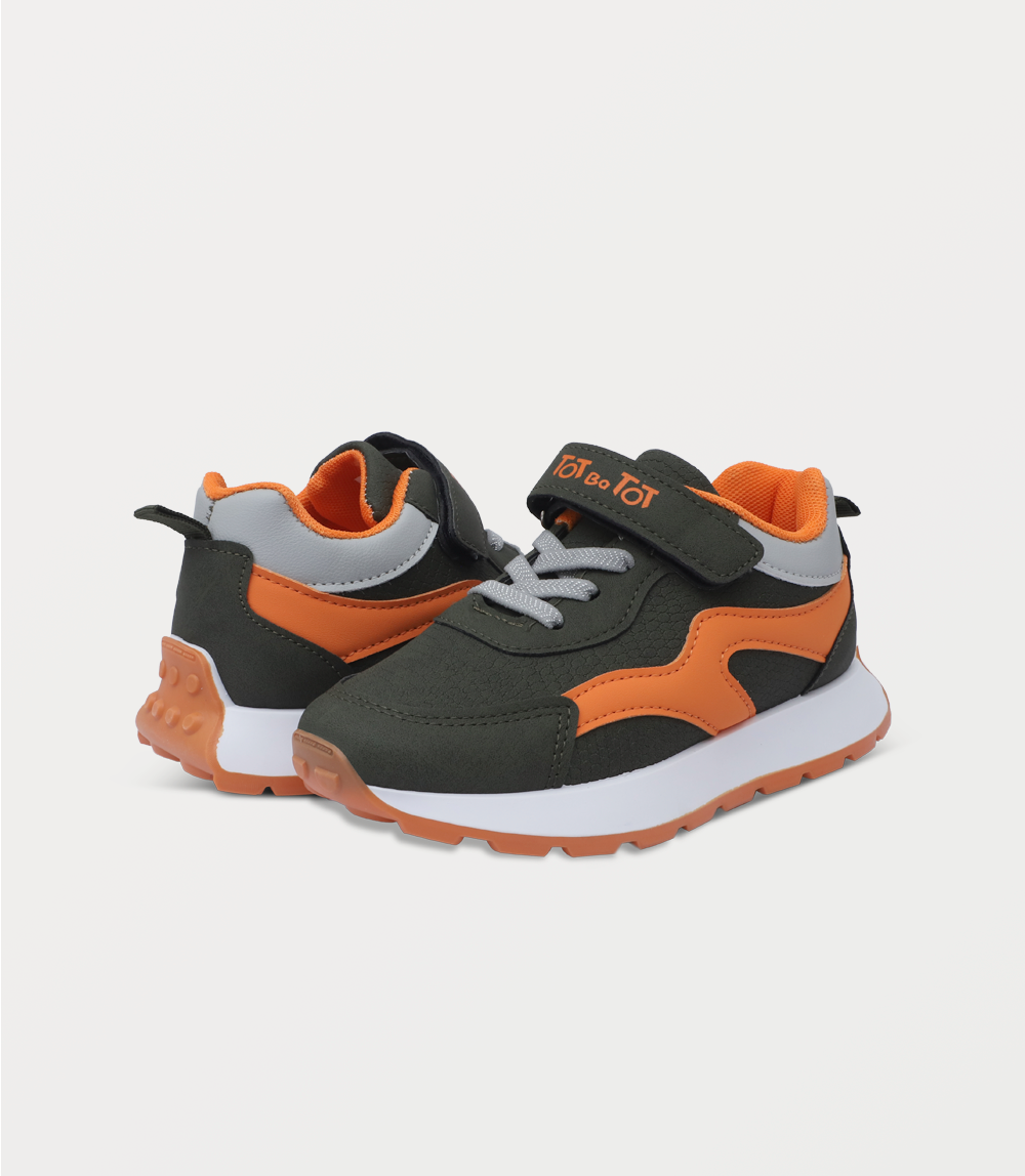 Boy Sneakers-KHAKI/GRN