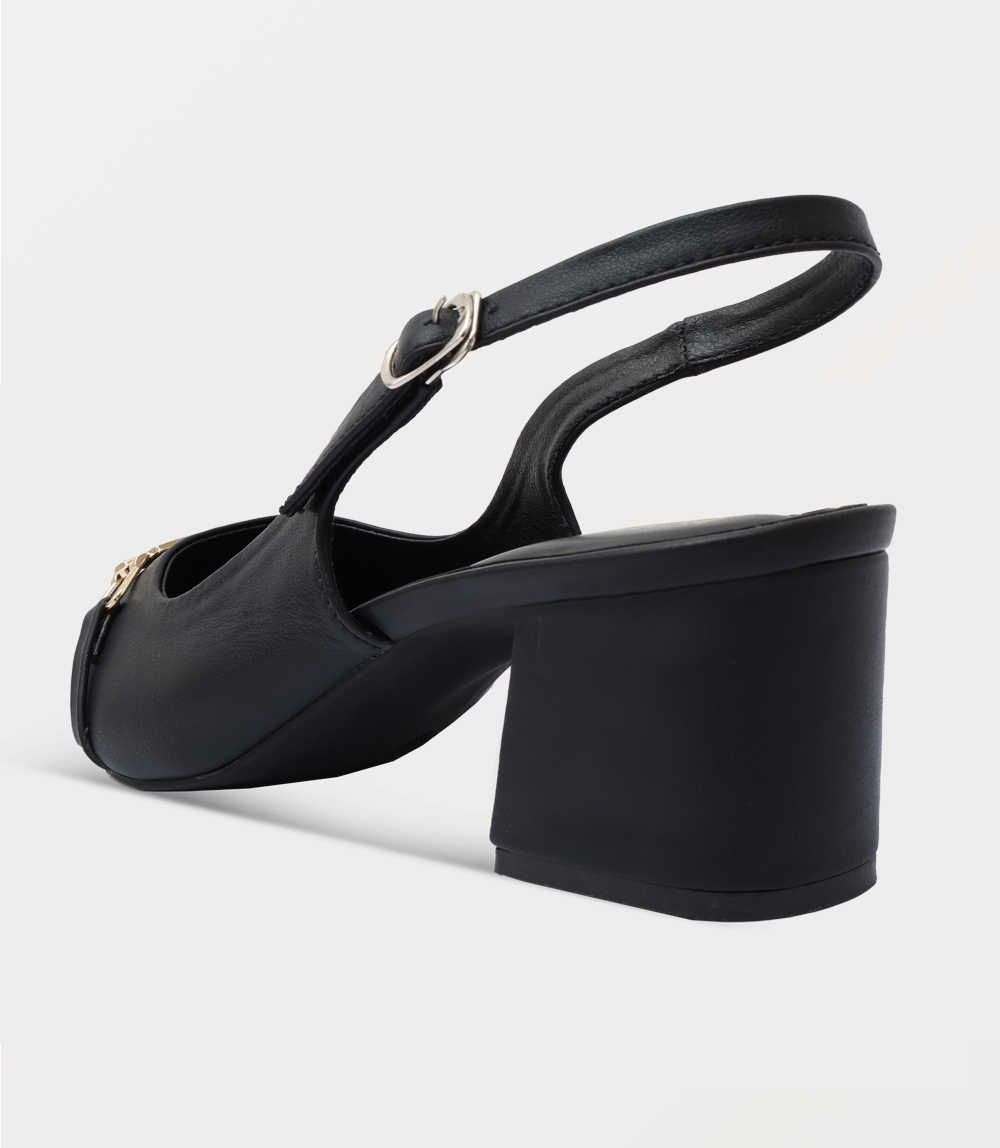 Women Sling Back-BLACK
