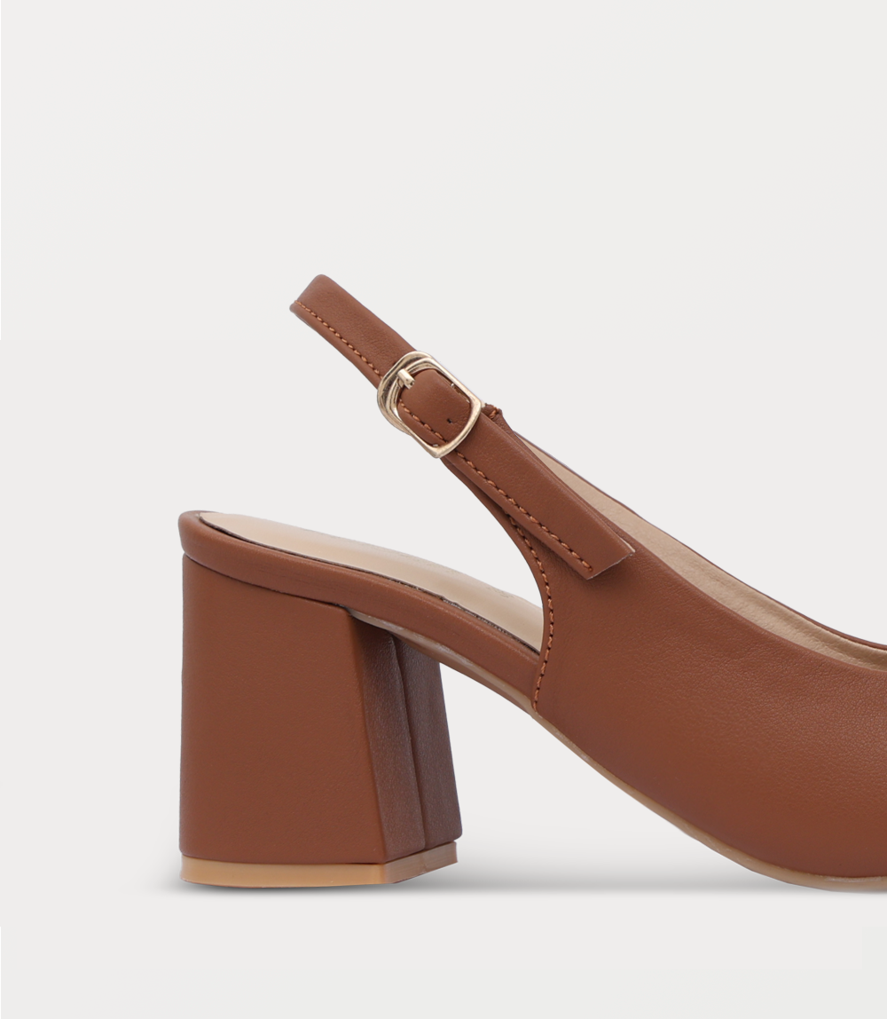 Women Sling Back-TAN