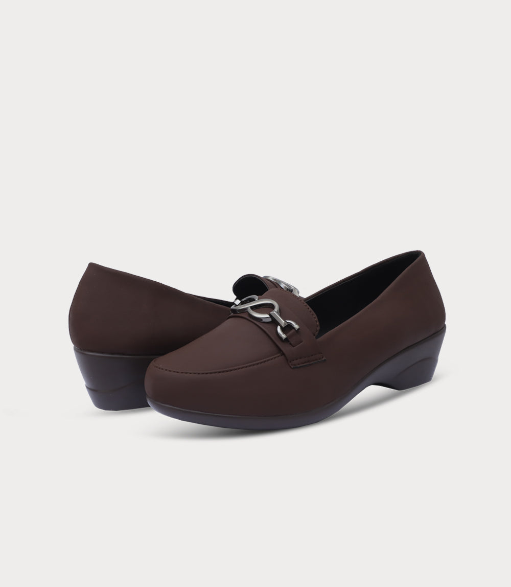 Women Moccasin-DARK BROWN
