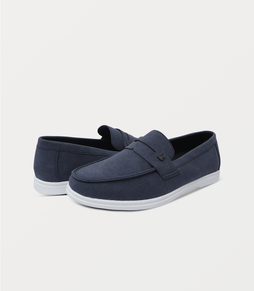 Men Slip On-NAVY BLUE