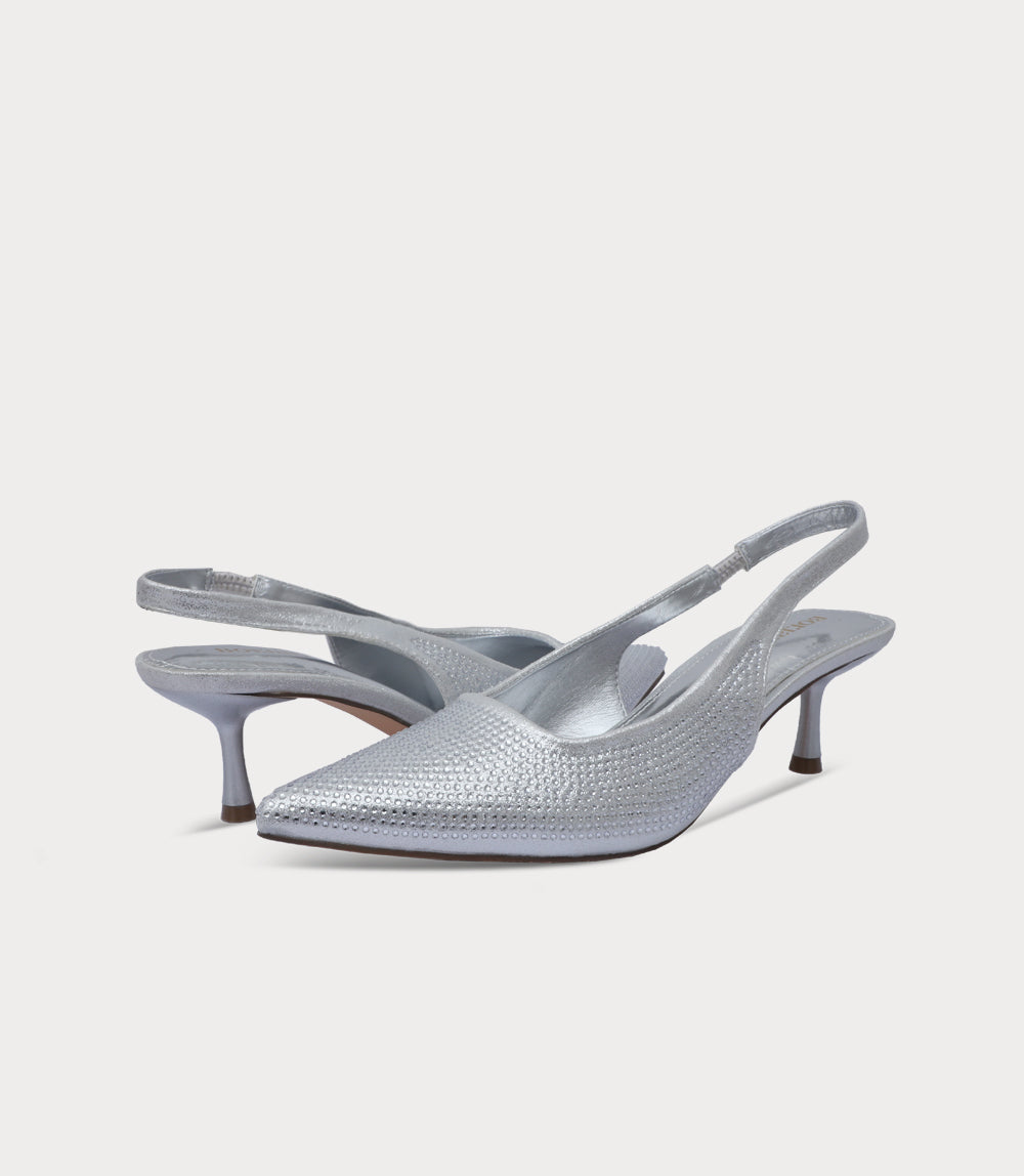 Women Sling Back-SILVER