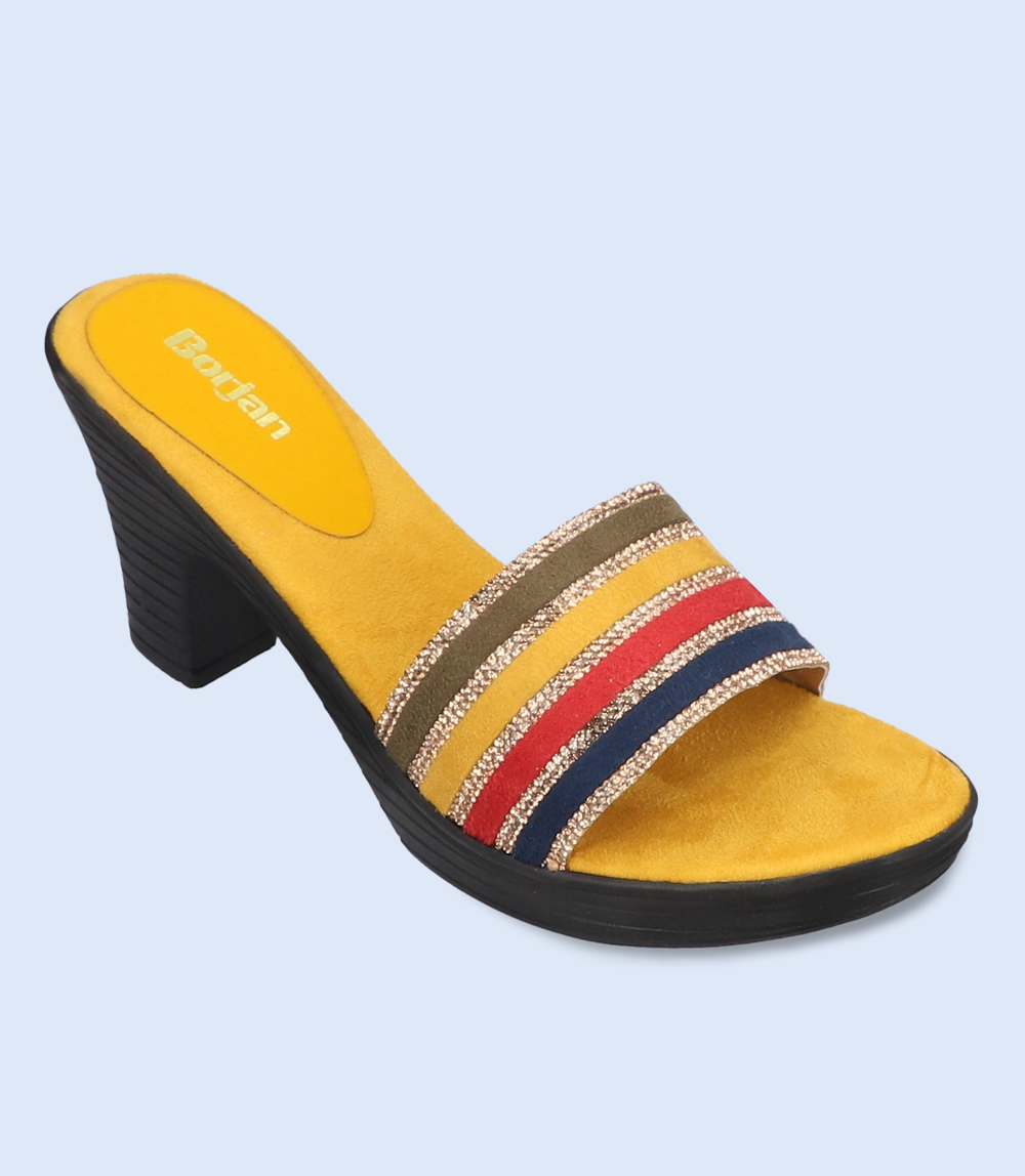 Women Platform Heels-MUSTARD