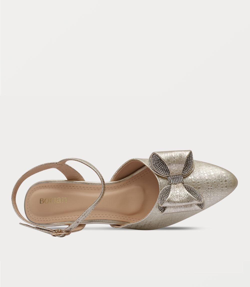 Women Sling Back-GOLDEN