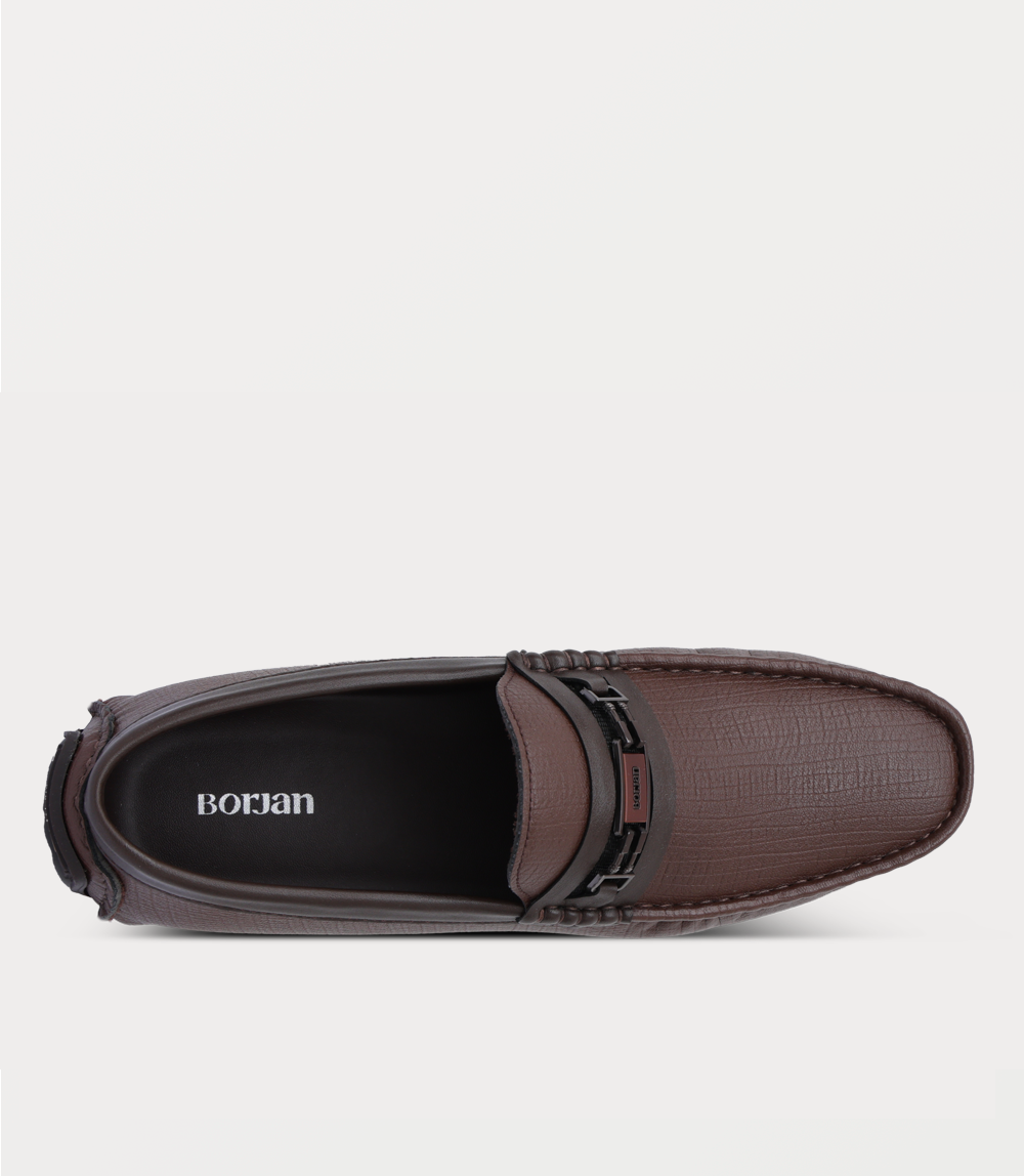 Men Moccasin-BROWN