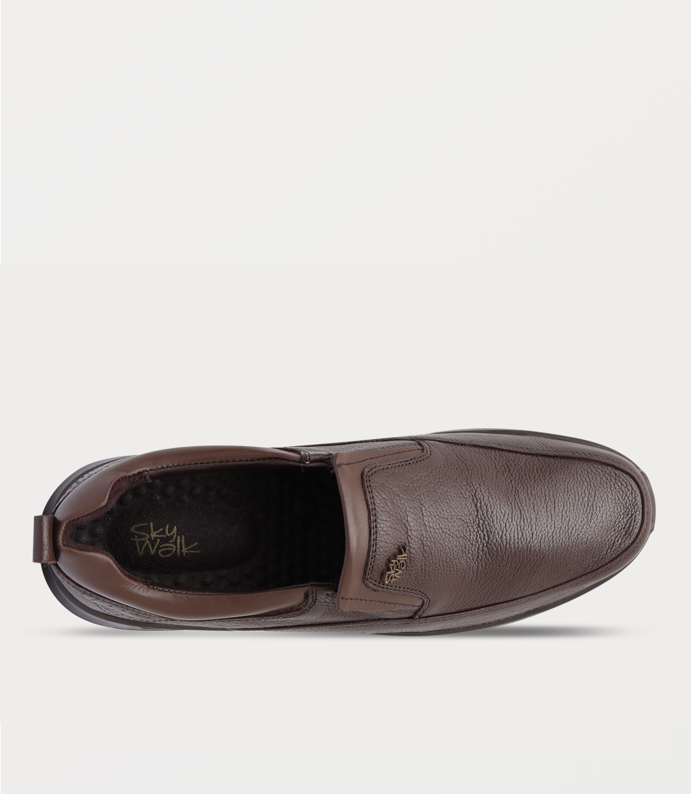 Men Slip On-BROWN