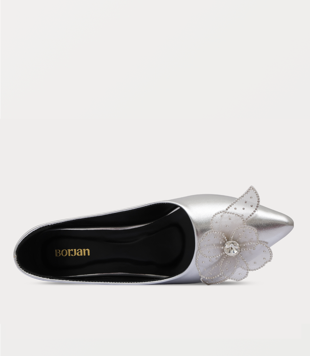 Women Court Shoes-SILVER