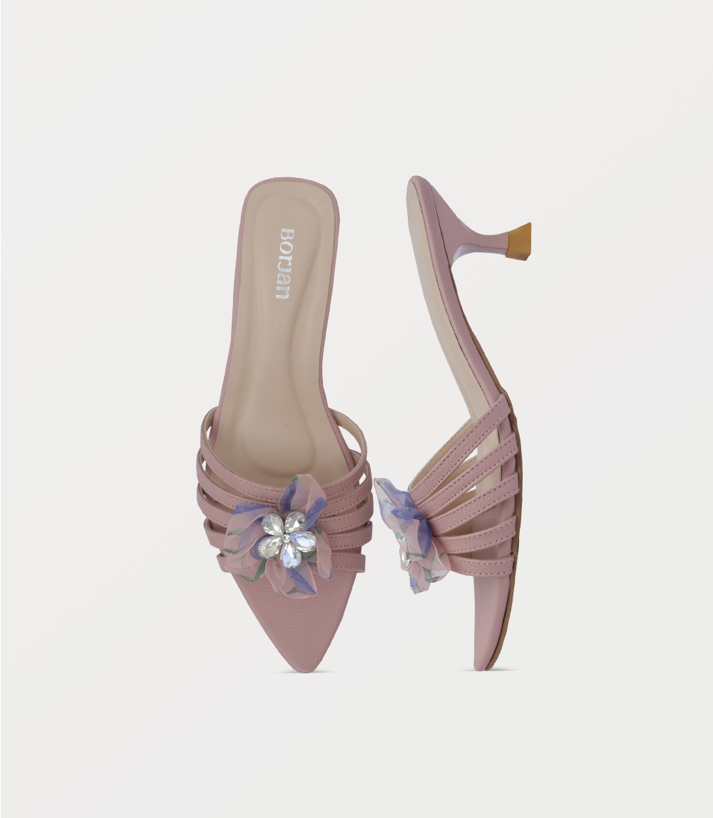 Women Slipper Heels-PINK