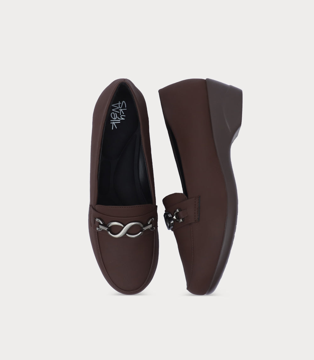 Women Moccasin-DARK BROWN