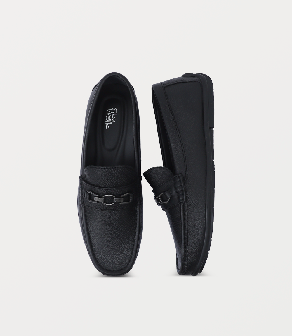 Men Moccasin-BLACK