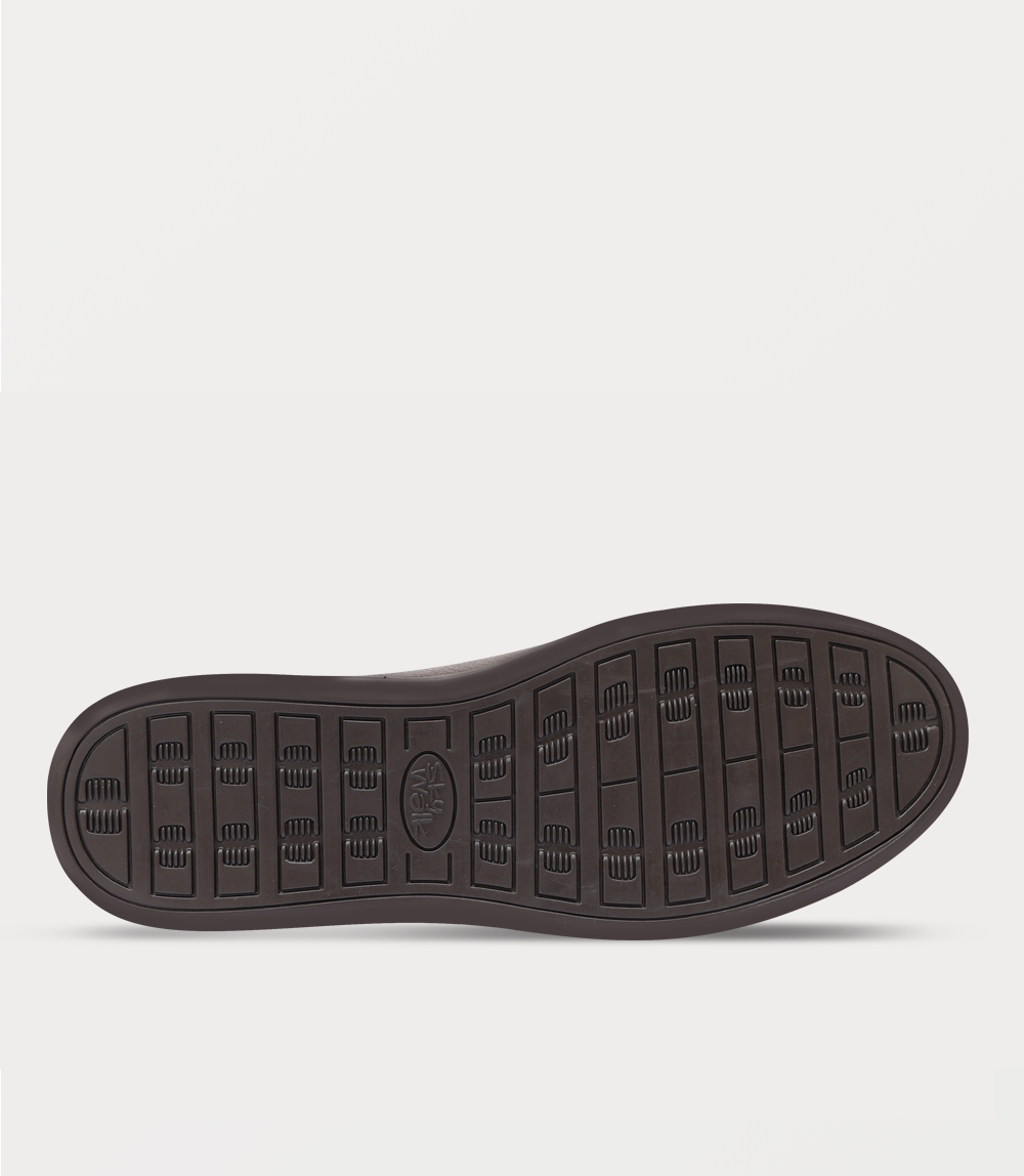 Men Slip On-BROWN