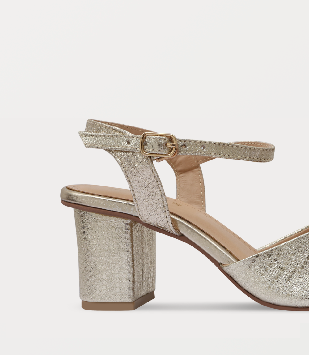 Women Sling Back-GOLDEN