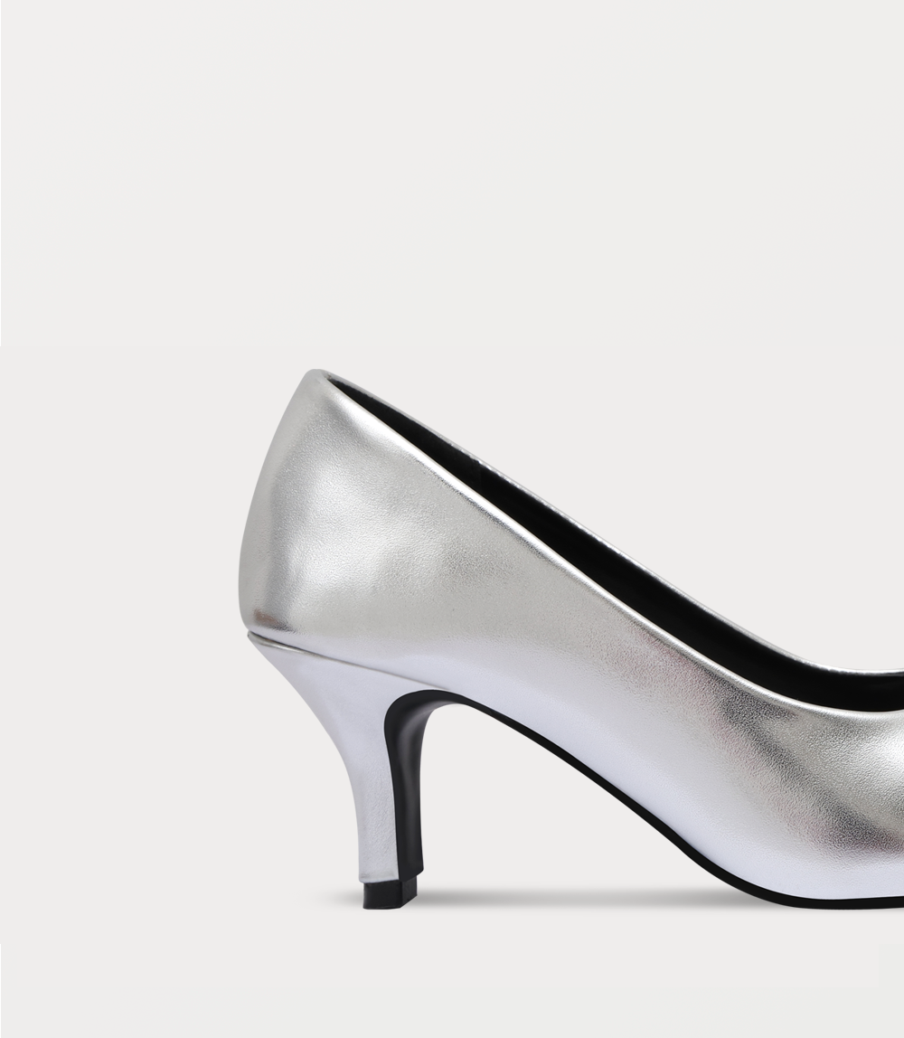 Women Court Shoes-SILVER