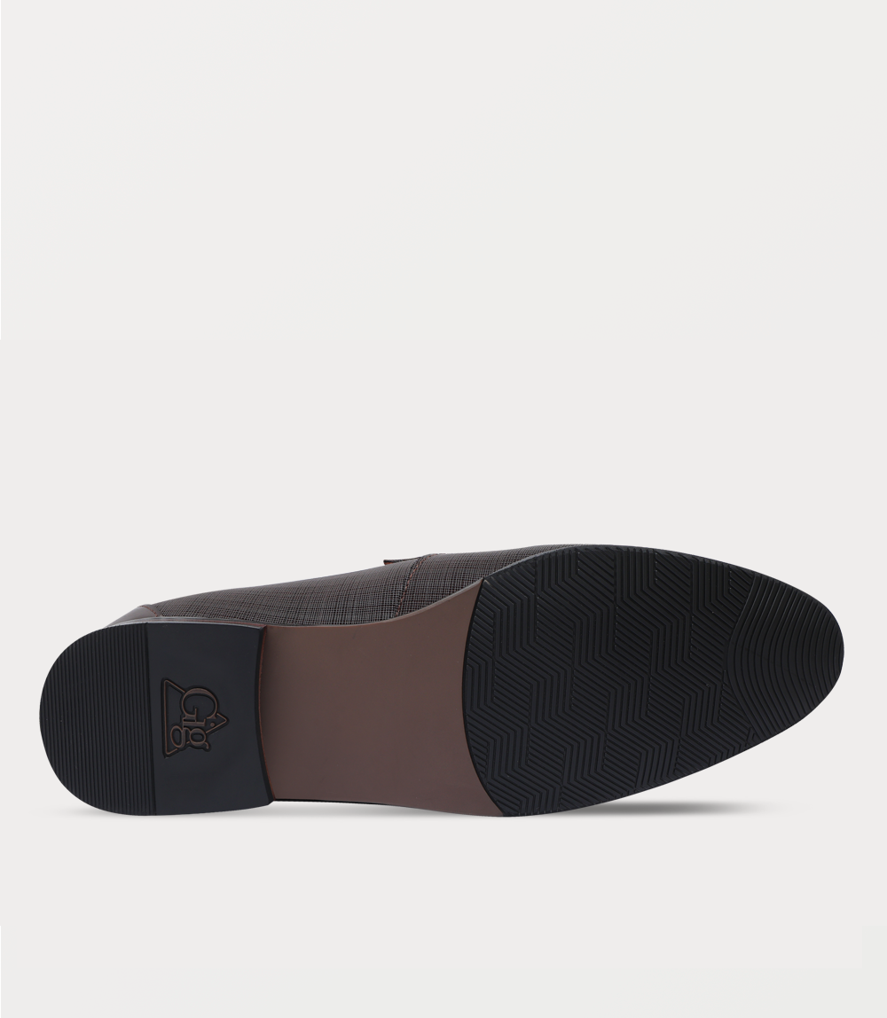 Men Slip On-BROWN