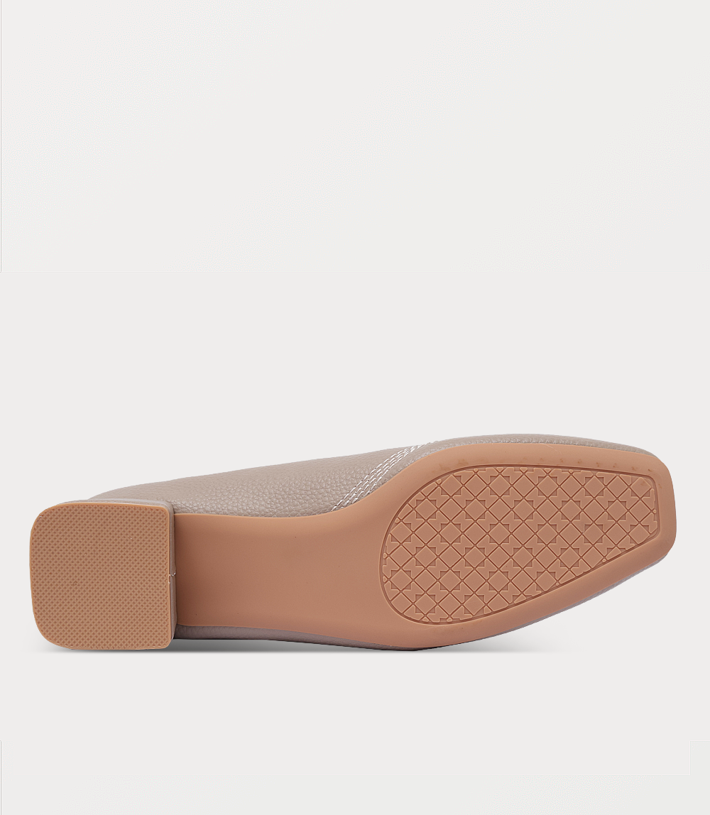 Women Court Shoes-KHAKI