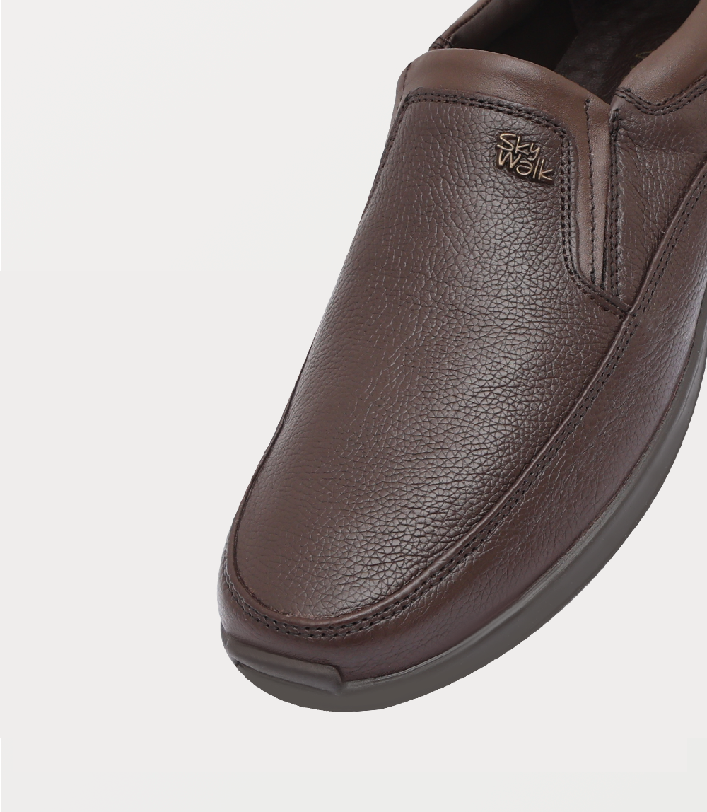 Men Slip On-BROWN