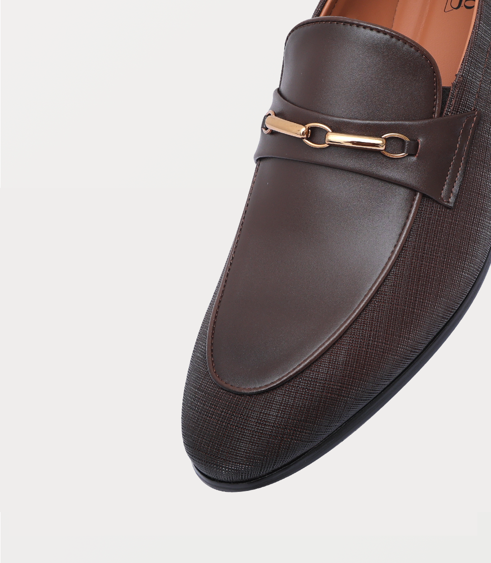 Men Slip On-BROWN