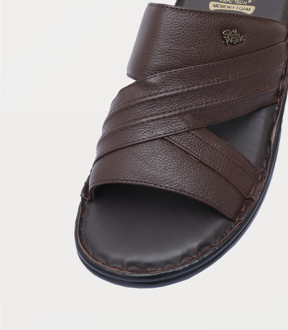 Men Slipper-BROWN