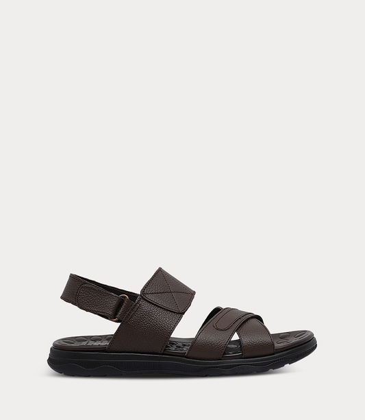 Men Sandal-BROWN